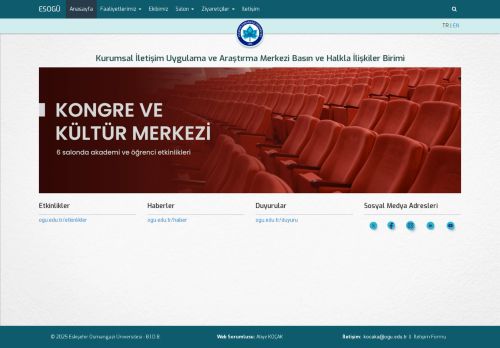 Anasayfa - Kurumsal İletişim Uygulama ve Araştırma Merkezi Basın ve Halkla İlişkiler Birimi | Eskişehir Osmangazi Üniversitesi