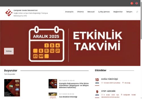 Eskişehir Teknik Üniversitesi - Sağlık, Kültür ve Spor Daire Başkanlığı / Kampüs Rekreasyonu Ofisi