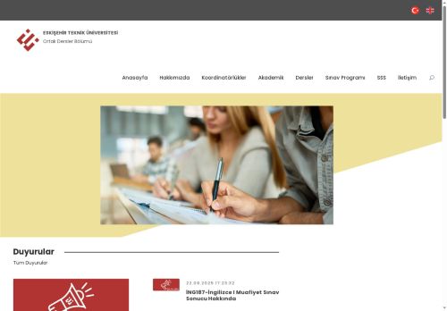 Eskişehir Teknik Üniversitesi - Ortak Dersler Bölümü