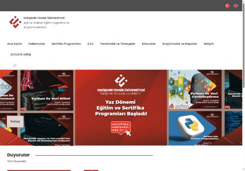 Eskişehir Teknik Üniversitesi - Açık ve Uzaktan Eğitim Uygulama ve Araştırma Merkezi