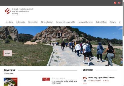 Eskişehir Teknik Üniversitesi - Sağlık, Kültür ve Spor Daire Başkanlığı