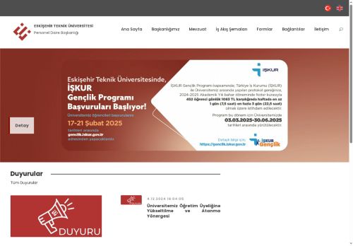 Eskişehir Teknik Üniversitesi - Personel Daire Başkanlığı