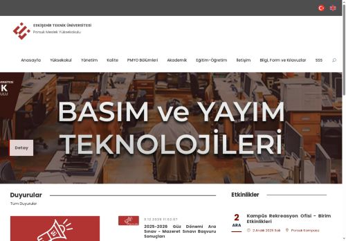 Eskişehir Teknik Üniversitesi - Porsuk Meslek Yüksekokulu