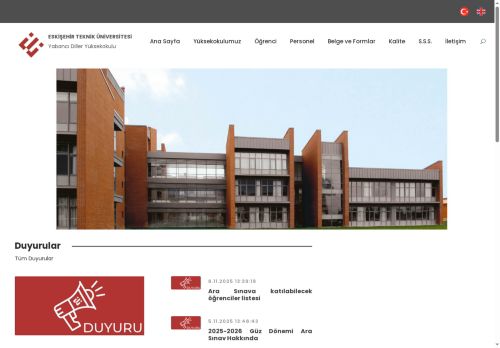 Eskişehir Teknik Üniversitesi - Yabancı Diller Yüksekokulu
