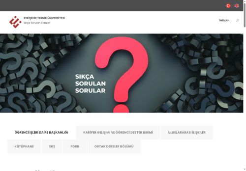 Eskişehir Teknik Üniversitesi - Sıkça Sorulan Sorular