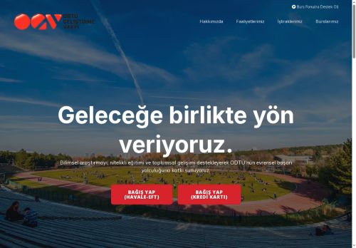 ODTÜ Geliştirme Vakfı – Geleceğe birlikte yön veriyoruz.