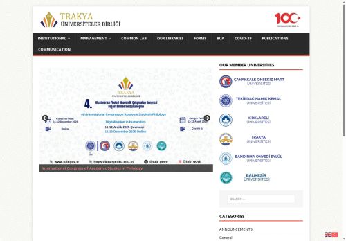 Trakya Üniversiteler Birliği – Trakya Üniversiteler Birliği