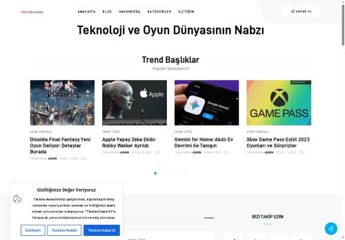 Anasayfa - TeknoKonsey