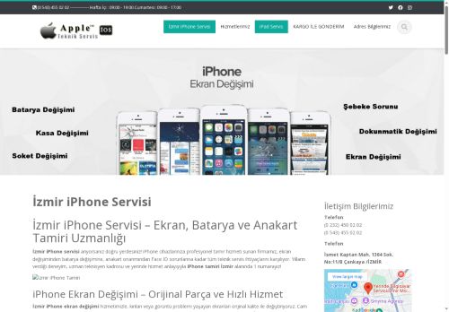 İzmir iPhone Servisi - Garantili Servis - 0543 455 02 02