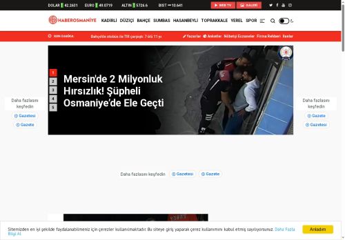 Haber Osmaniye - Osmaniye Son Dakika Haberleri