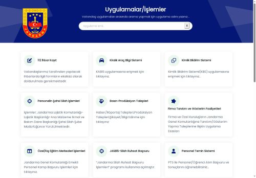 T.C. İçişleri Bakanlığı Jandarma Genel Komutanlığı Vatandaş Uygulamaları