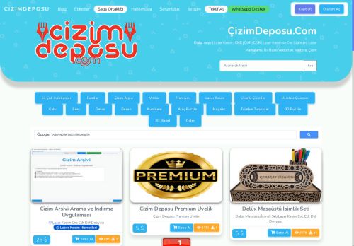  ÇizimDeposu - Lazer Kesim Çizimi Ücretsiz İndir