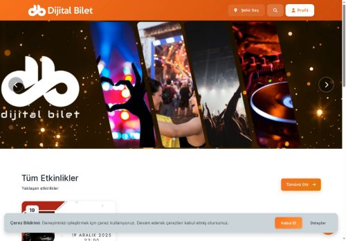 Dijital Bilet - Ana Sayfa