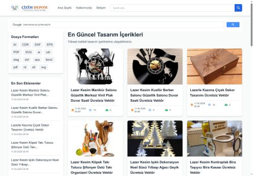 Ana Sayfa - Çizim Depom - Lazer Kesim Çizimleri