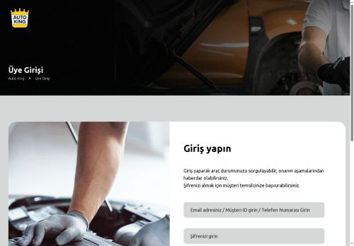 Kullanıcı Girişi | Auto King