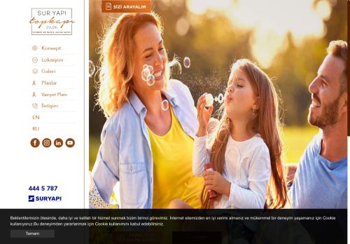 Aradığınız Mutluluk Sur Yapı Topkapı Evleri Konut Projesinde!