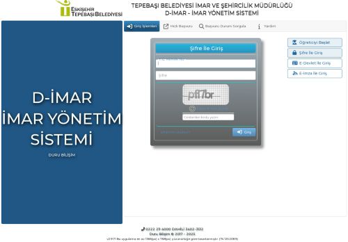 D-İMAR - İMAR YÖNETİM SİSTEMİ Web Uygulaması