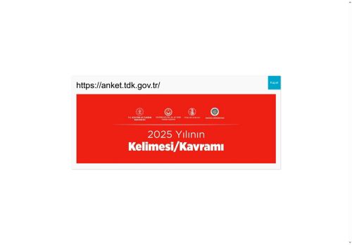 Türk Dil Kurumu – Dilimiz Kimliğimizdir