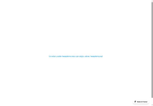 Ücretsiz yüzde hesaplama aracı için doğru adres: hesaplama.vip!