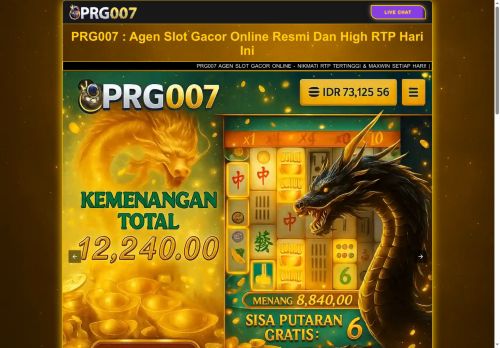 PRG007 : Agen Slot Gacor Online Resmi Dan High RTP Hari Ini
