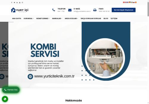 İstanbul Kombi Servisi | Profesyonel Kombi Bakım ve Tamiri