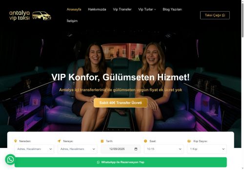 Antalya Vip Taksi – Lüks Vip Transfer Hizmeti