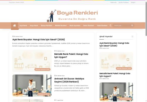 Boya Renkleri - Duvarına En Doğru Renk