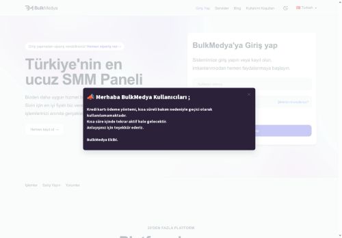 SMM Panel | Sosyal Medya Takipçi Paneli | Bulk Medya
