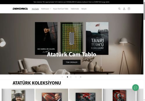 
      Cam Tablo Modelleri ve Fiyatları - UV Baskı Kalitesi | Dekorica
