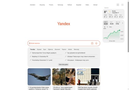 Yandex — hızlı İnternet araması