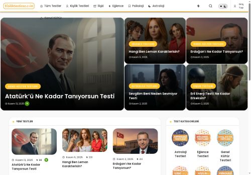 Kişilik Testi Çöz - Binlerce Eğlence Testi