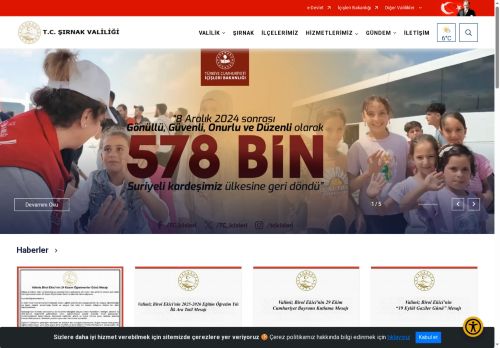 T.C. Şırnak Valiliği Resmi İnternet Sitesi