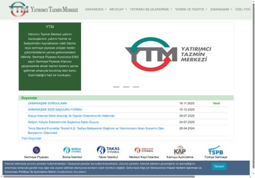 YTM - İdari ve Hukuki Yapı