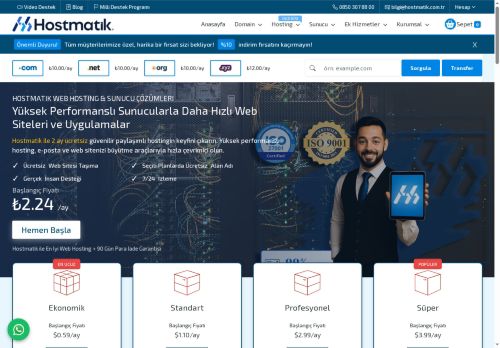 Ana Sayfa - Hostmatik İnternet Hizmetleri