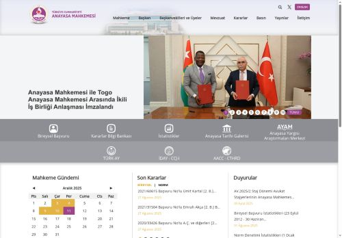 Anasayfa | Anayasa Mahkemesi