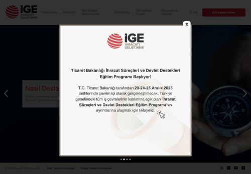 İGE | İhracatı Geliştirme A.Ş.