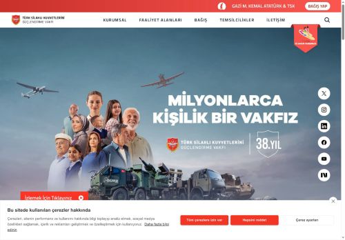 Anasayfa -  TSKGV Türk Silahlı Kuvvetlerini Güçlendirme Vakfı