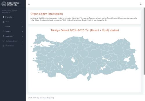 Milli Eğitim İstatistikleri - Anasayfa