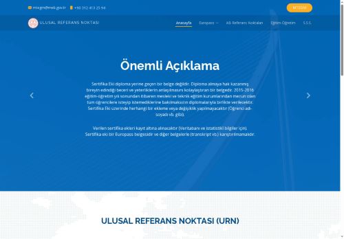 Ulusal Referans Noktası - Mesleki ve Teknik Eğitim Genel Müdürlüğü