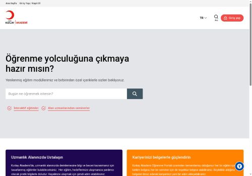 Ana sayfa | Kızılay Akademi Öğrenme Portali