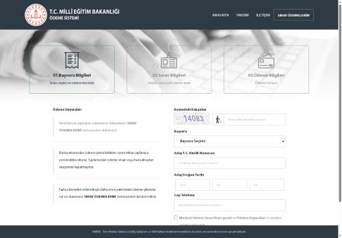 T.C. Millî Eğitim Bakanlığı Ödeme Servisi