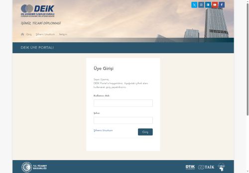 DEİK Üye Portalı