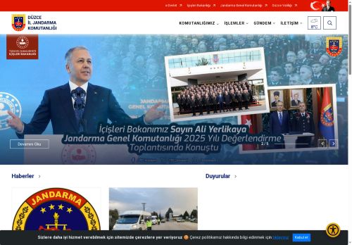 T.C. İçişleri Bakanlığı Düzce İl Jandarma Komutanlığı