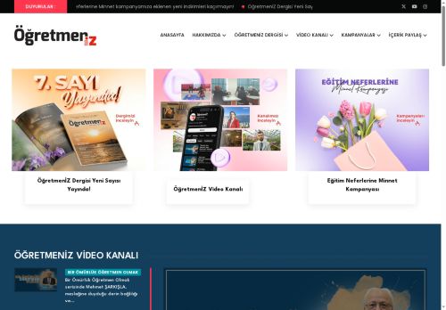 ÖğretmenİZ | Öğretmeniz Dergisi Anasayfa