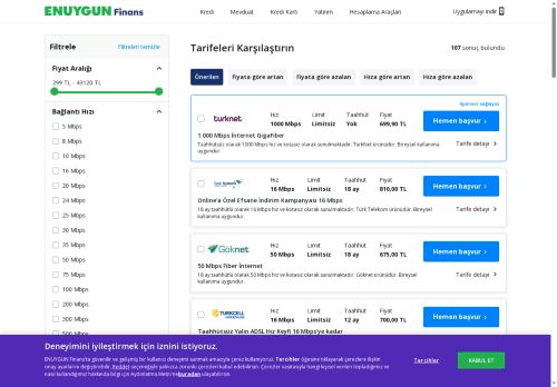 İnternet Bağlantısı Tarifeleri ve Ev İnternet Paketleri