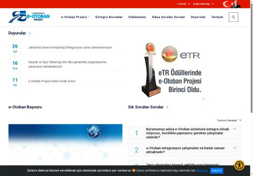 T.C. İçişleri Bakanlığı / e-Otoban Projesi - Entegre kurumlar