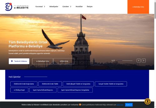 T.C. İçişleri Bakanlığı e-Belediye Bilgi Sistemi - Belediyeler