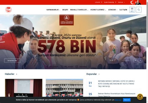 Anasayfa, Kaymakam, Duyurular - Kaymakam Muhammed YILMAZ