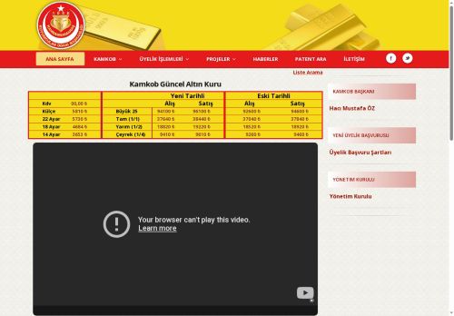 KAMKOB | Kahramanmaraş Kuyumcular Odası