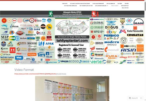 Video Format – ISO 23601 Acil Durum ve Yangın Tahliye Planlari